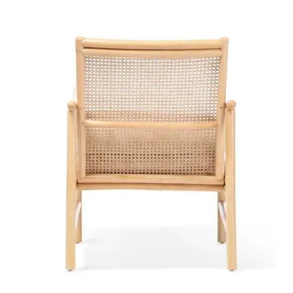 Occasional Chair with Boucle Cushion - Natural