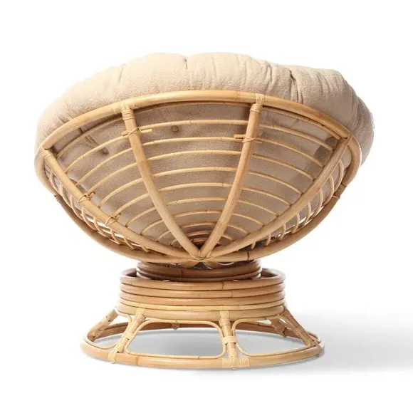 Papasan Rocking Chair with Swivel - Natural, Rattan
