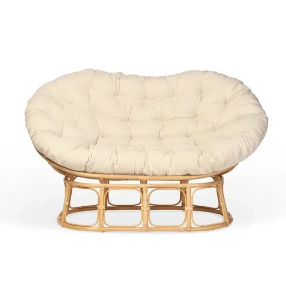 Papasan Sofa with Cushion - Natural, Rattan