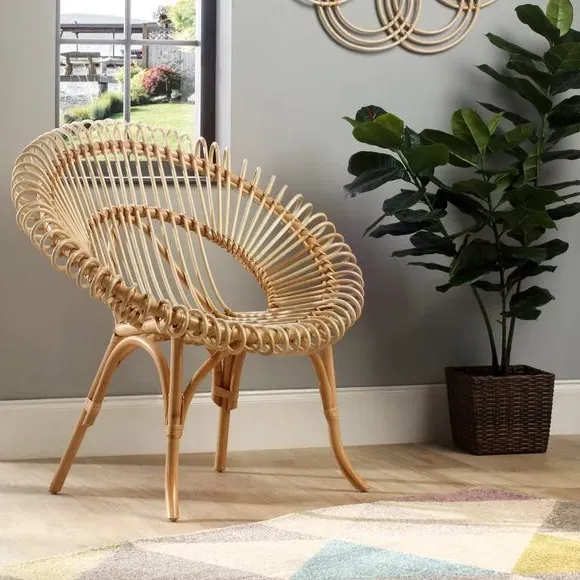 Shanghai Rattan Chair - Natural, Rattan