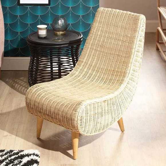 Teardrop Chair Hand-Woven - Natural, Rattan