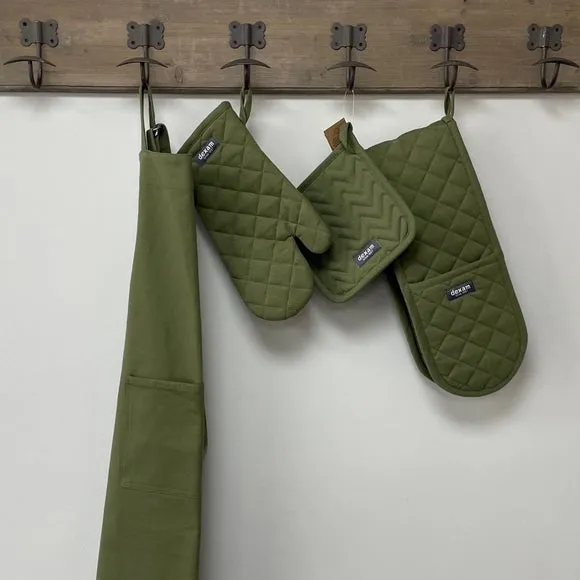 3-Pack Tea Towels Extra Large - Olive, Cotton