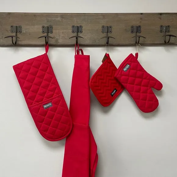 3-Pack Tea Towels Extra Large - Scarlet, Cotton