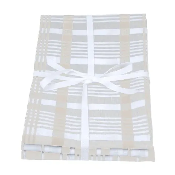 3-Pack Tea Towels Extra Large - Stone, Cotton