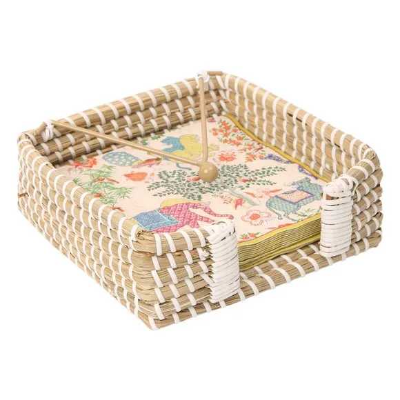 Napkin Holder Handwoven - Natural, Seagrass