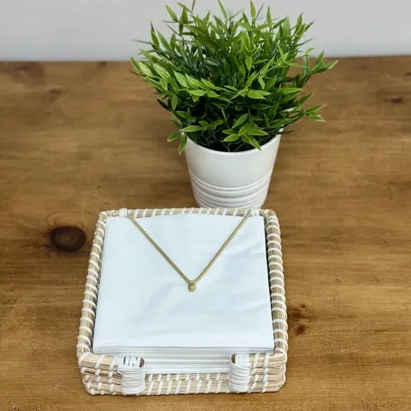 Napkin Holder Handwoven - Natural, Seagrass image