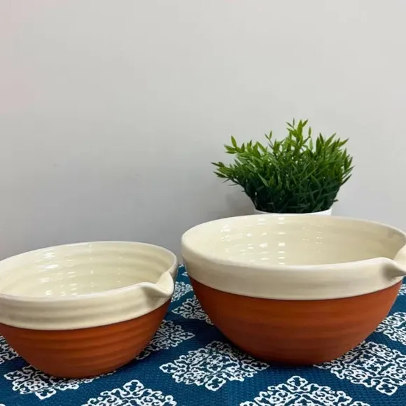Ribbed Mixing Bowl - Terracotta