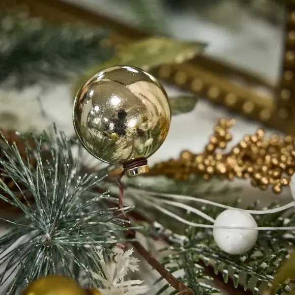 180cm Bloom Garland with Baubles - Pink, Faux