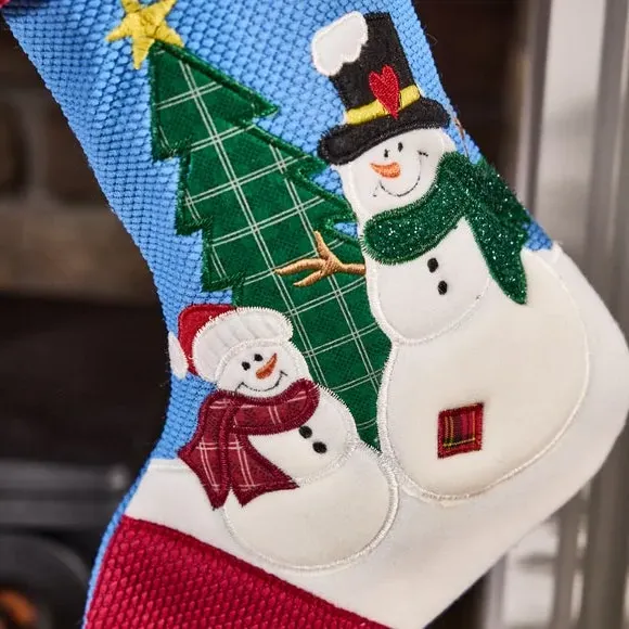 Christmas Stocking & Sack Set - Blue, Felt