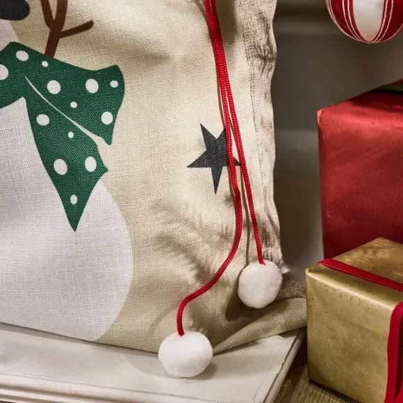 Christmas Stocking & Sack Set - Blue, Felt