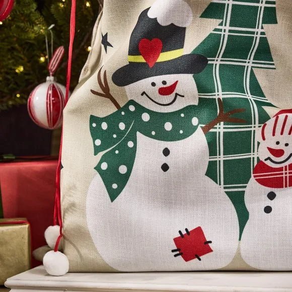 Christmas Stocking & Sack Set - Blue, Felt