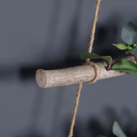 Tree Ladder Wall Hanging - Green, Wood