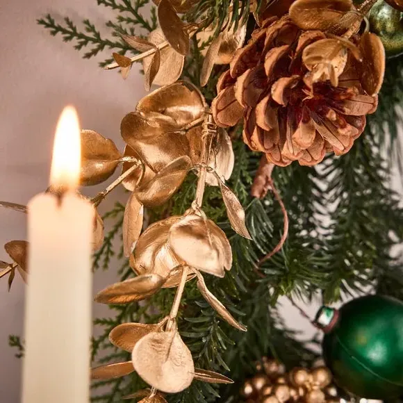 Wreath & Garland Set Traditional - Green, Grapevine