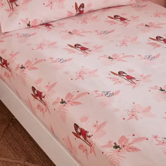 2-Pack Single Fitted Sheets - Coral, Cotton