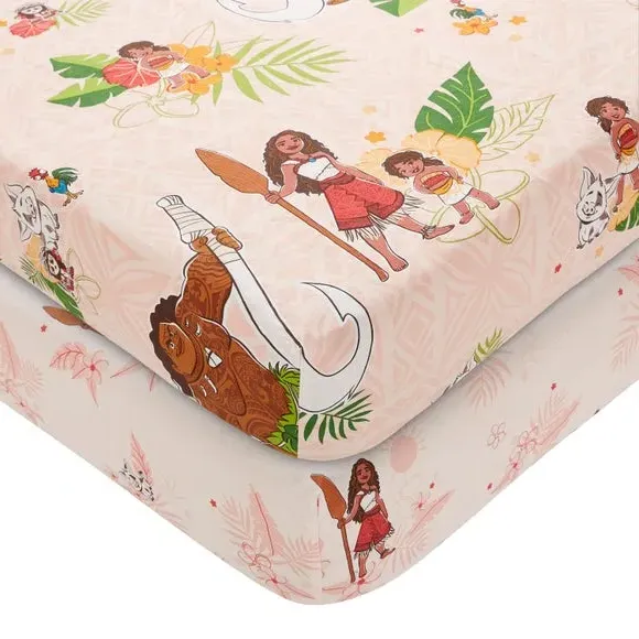 2-Pack Single Fitted Sheets - Coral, Cotton