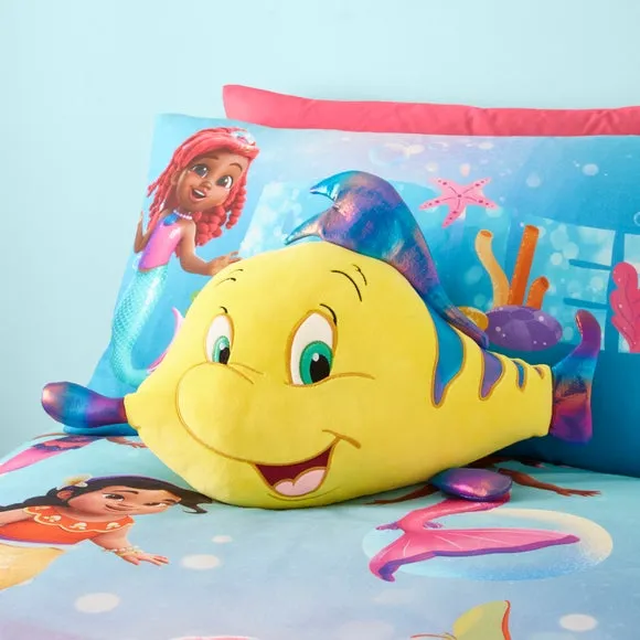 3D Fish Cushion with Fins - Yellow, Soft Fabric