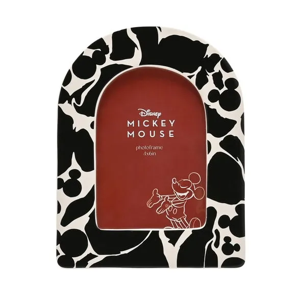 Arched Photo Frame Mickey Design - Black, Ceramic