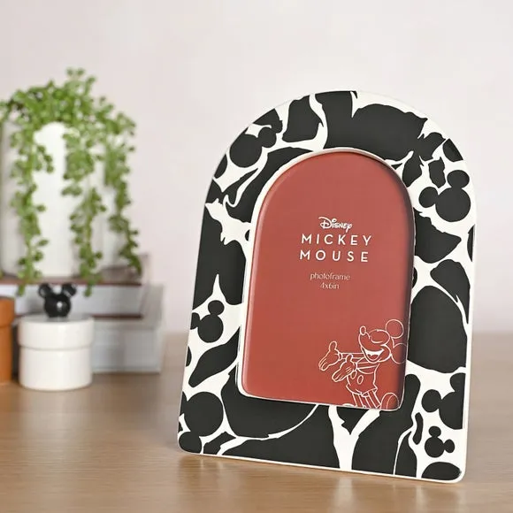 Arched Photo Frame Mickey Design - Black, Ceramic image