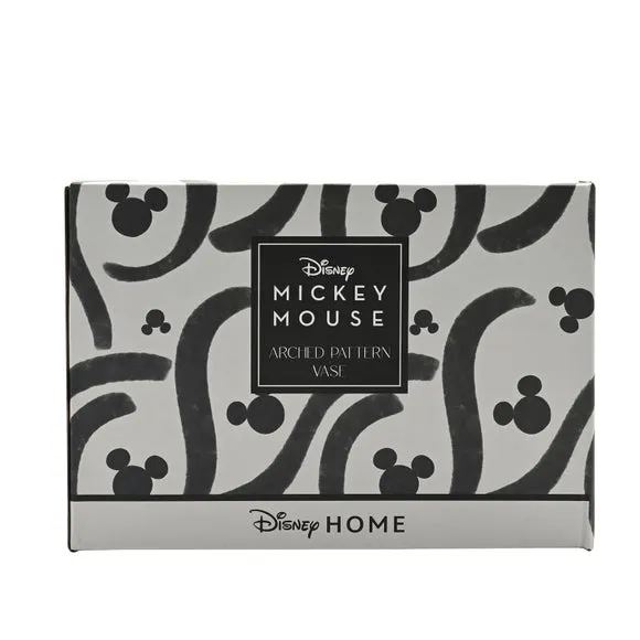 Arched Vase with Character Design - White, Ceramic