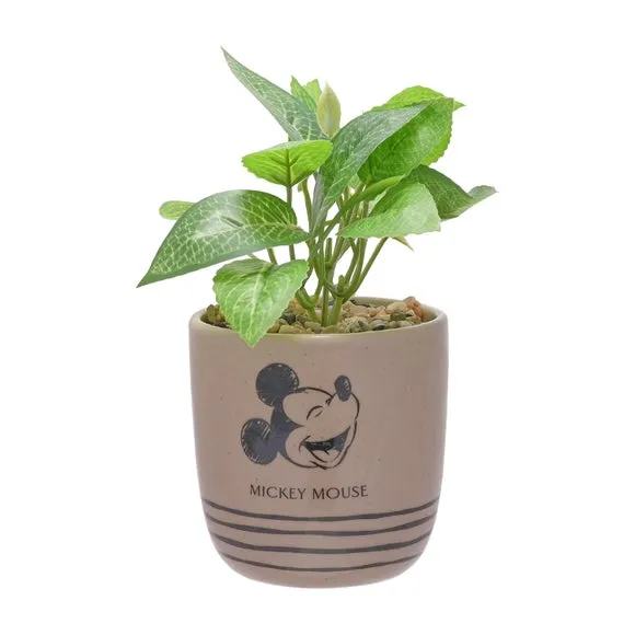 Artificial Plant with Pot - Brown, Ceramic image