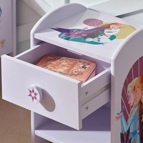 Bedside Table with Drawer - Purple