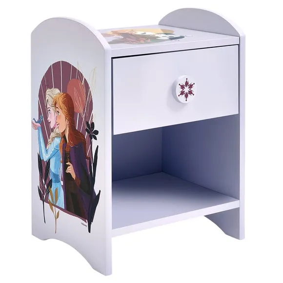 Bedside Table with Drawer - Purple