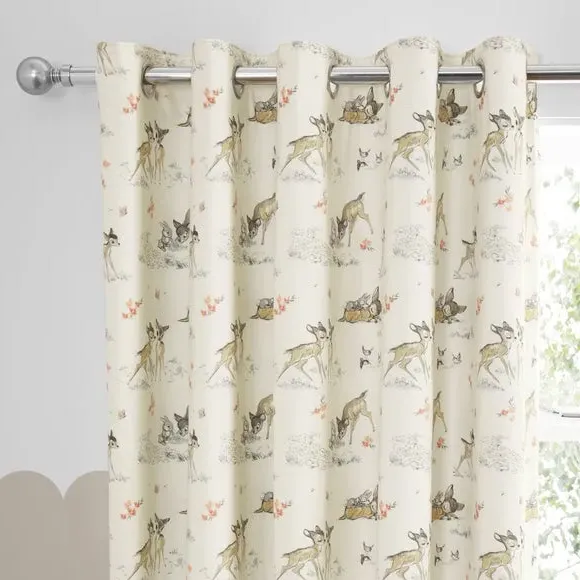 Blackout Eyelet Curtains - Natural