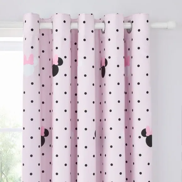 Blackout Eyelet Curtains - Pink