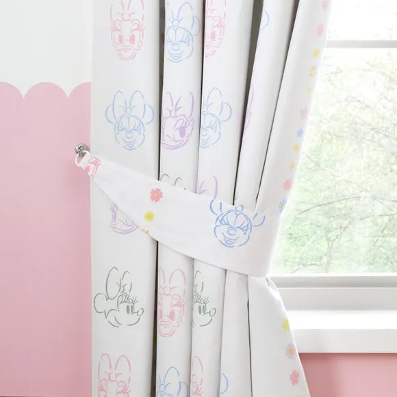 Blackout Eyelet Curtains - White, Cotton