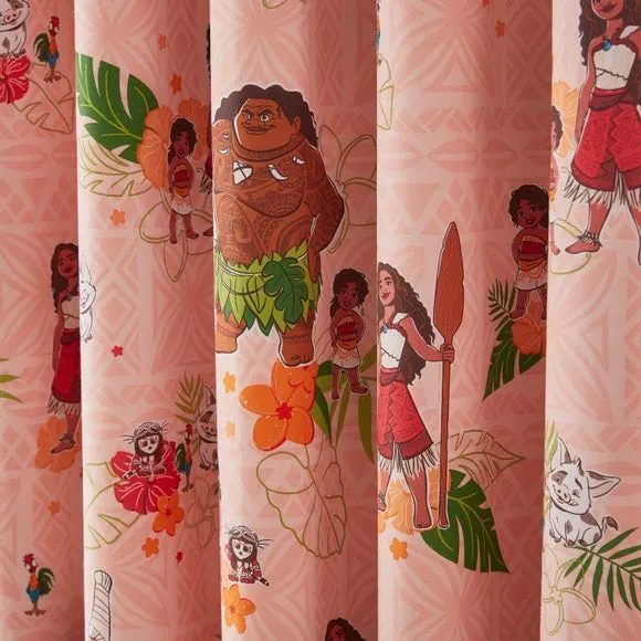 Blackout Eyelet Curtains with Tiebacks - Coral