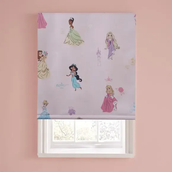 Blackout Roller Blind with Print - Pink