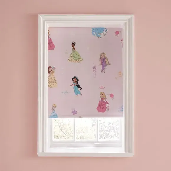 Blackout Roller Blind with Print - Pink
