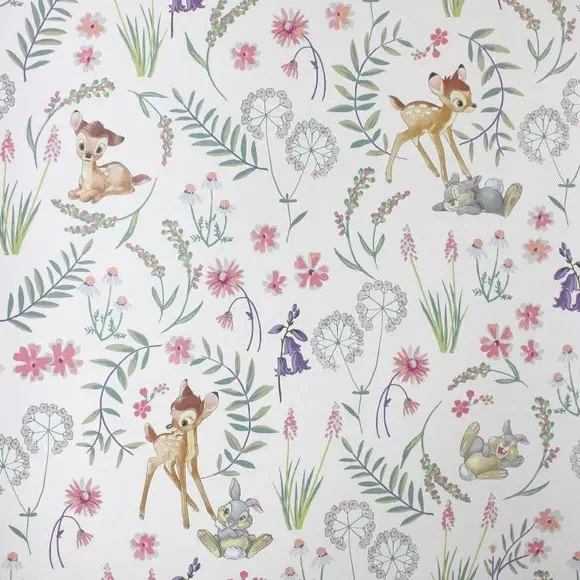 Botanical Wallpaper with Floral Design - Multicolor