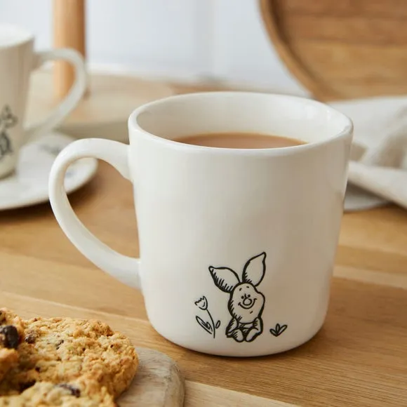 Character Mug with Embossed Design - Natural, Clay image