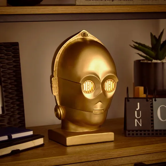 Character Table Lamp - Gold, Plastic