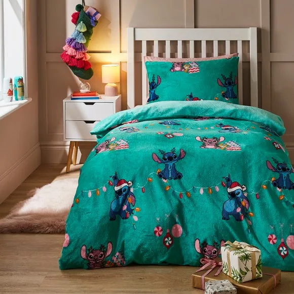 Christmas Duvet Cover Set - Green, Fleece image