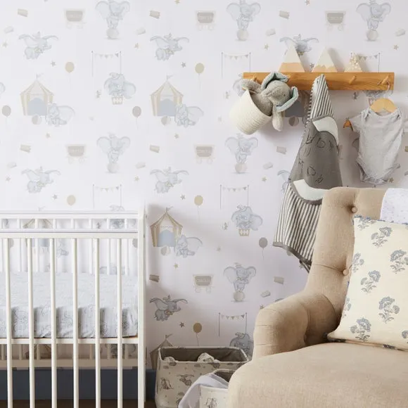 Disney Dumbo Vintage Wallpaper - Natural, Paper image