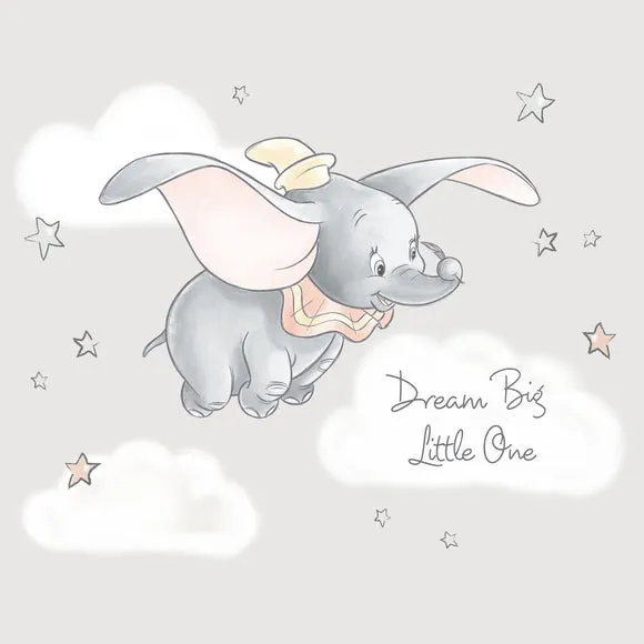 Dumbo Wall Mural - Grey