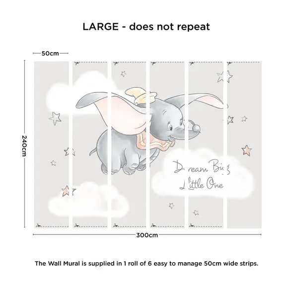 Dumbo Wall Mural - Grey
