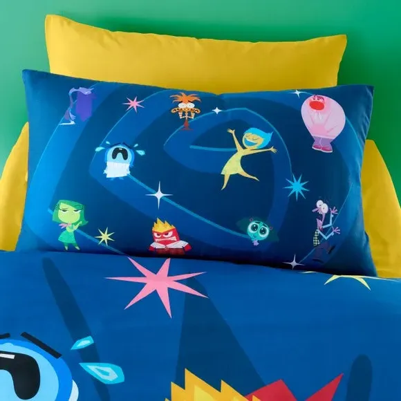Duvet Cover and Pillowcase Set - Blue, Cotton