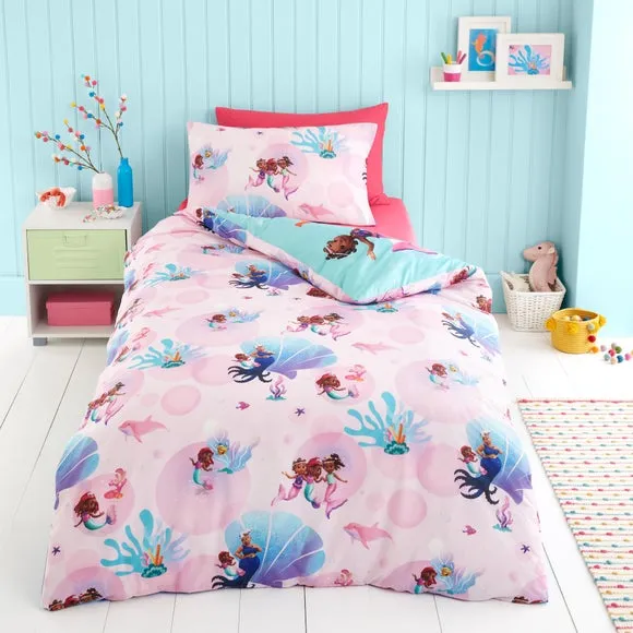 Duvet Cover and Pillowcase Set - Blue, Cotton