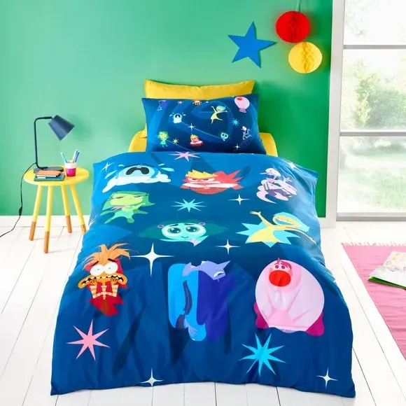 Duvet Cover and Pillowcase Set - Blue, Cotton image