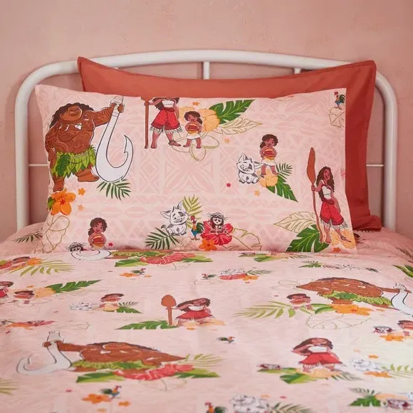 Duvet Cover & Pillowcase Set - Coral
