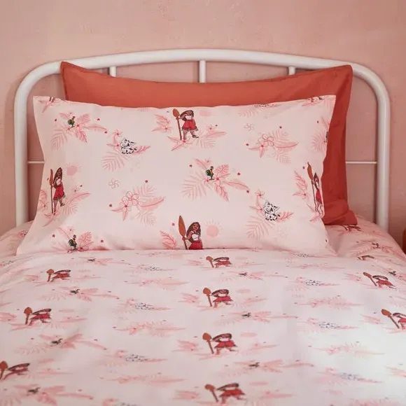 Duvet Cover & Pillowcase Set - Coral