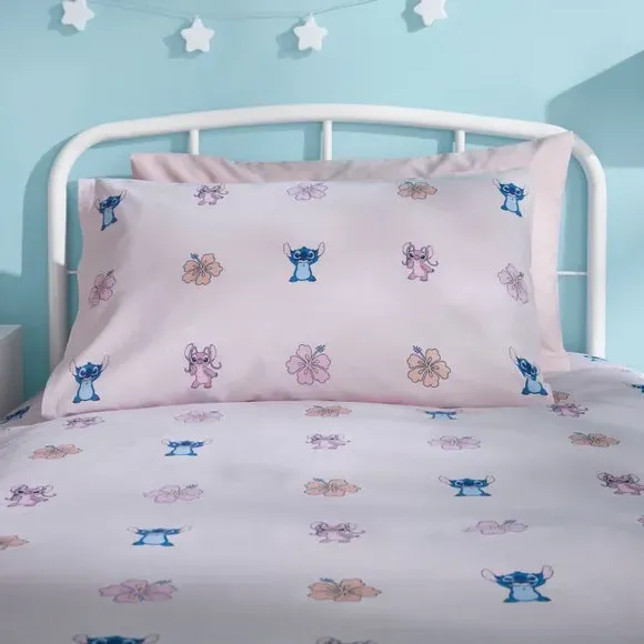 Duvet Cover & Pillowcase Set - Light Blue, Cotton