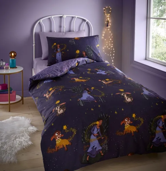 Duvet Cover & Pillowcase Set - Purple, Cotton