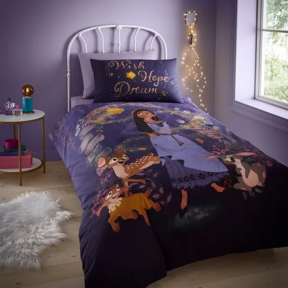Duvet Cover & Pillowcase Set - Purple, Cotton