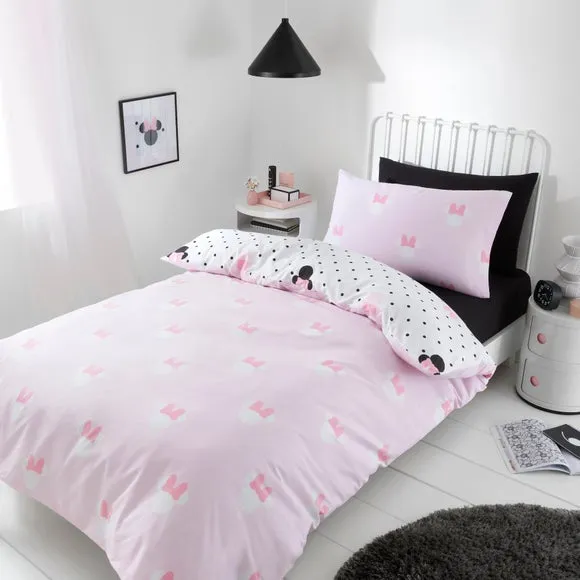 Duvet Cover Set Reversible - Pink, Polycotton