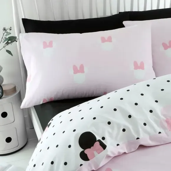 Duvet Cover Set Reversible - Pink, Polycotton