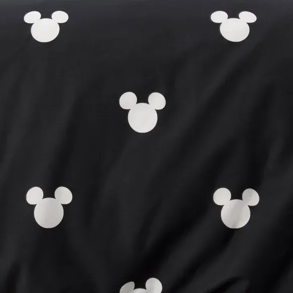 Duvet Cover Set with Pillowcase - Black, Cotton
